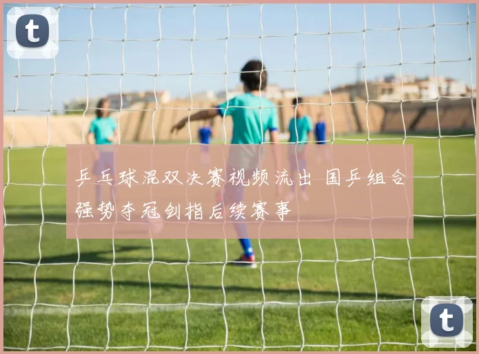 乒乓球混双决赛视频流出 国乒组合强势夺冠剑指后续赛事